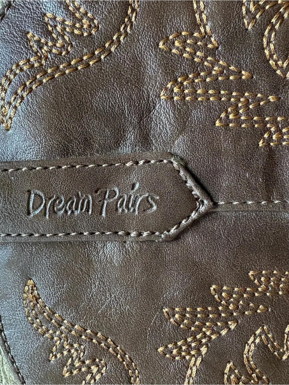 Dream Pairs Brown Kids Cowboy Boots